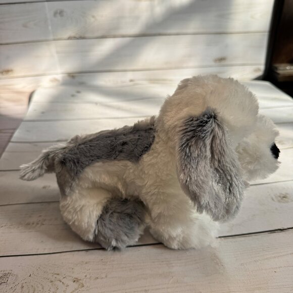 Ganz HM430 Misty Puppy Plush Gray White Dog 8" Stuffed Animal Toy Soft Cuddly - Picture 10 of 14
